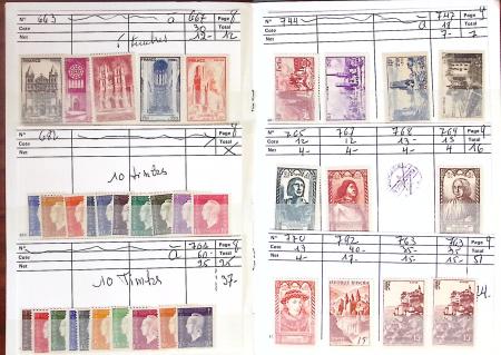 1849-1960, Lot de France avec section classique et