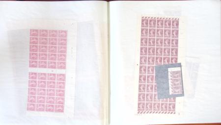 1880-1959, Beau lot en 20 classeurs de feuilles entières