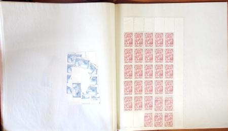 1880-1959, Beau lot en 20 classeurs de feuilles entières