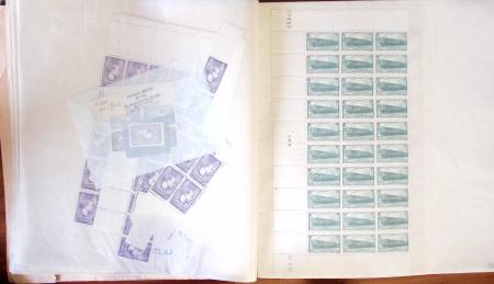 1880-1959, Beau lot en 20 classeurs de feuilles entières