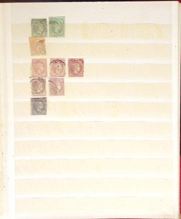1860-1980 Selection of old-time auction lots on cards