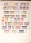 1860-1980 Selection of old-time auction lots on cards