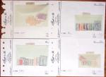 1860-1980 Selection of old-time auction lots on cards