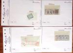 1860-1980 Selection of old-time auction lots on cards