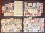 1860-1980 Selection of old-time auction lots on cards