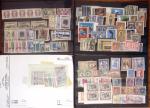 1860-1980 Selection of old-time auction lots on cards