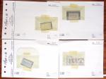 1860-1980 Selection of old-time auction lots on cards