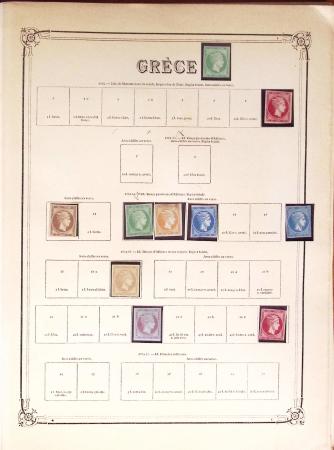 1860-1980 Selection of old-time auction lots on cards