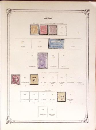 1860-1980 Selection of old-time auction lots on cards
