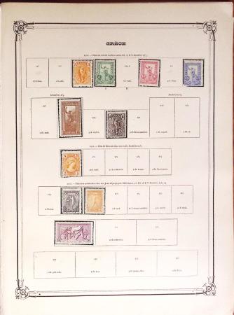 1860-1980 Selection of old-time auction lots on cards