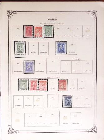 1860-1980 Selection of old-time auction lots on cards