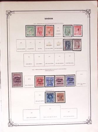 1860-1980 Selection of old-time auction lots on cards