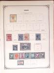 1860-1980 Selection of old-time auction lots on cards