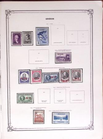 1860-1980 Selection of old-time auction lots on cards
