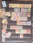 1860-1980 Selection of old-time auction lots on cards