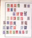 1860-1980 Selection of old-time auction lots on cards