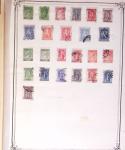 1860-1980 Selection of old-time auction lots on cards