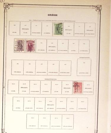 1860-1980 Selection of old-time auction lots on cards