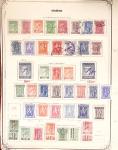 1860-1980 Selection of old-time auction lots on cards