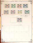 1860-1980 Selection of old-time auction lots on cards