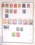 1860-1980 Selection of old-time auction lots on cards