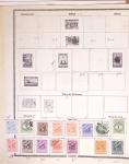 1860-1980 Selection of old-time auction lots on cards