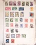 1860-1980 Selection of old-time auction lots on cards