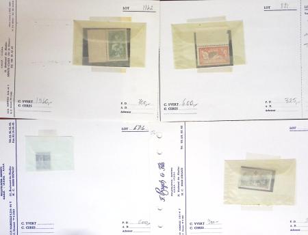 1849-1992, Lot de France monté sur des anciennes plaquettes