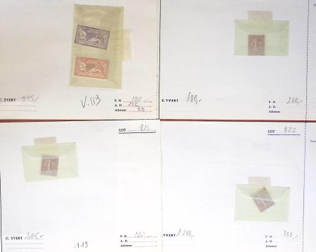 1849-1992, Lot de France monté sur des anciennes plaquettes