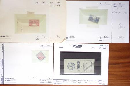 1849-1992, Lot de France monté sur des anciennes plaquettes