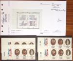 1849-1992, Lot de France monté sur des anciennes plaquettes