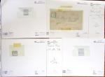 1849-1992, Lot de France monté sur des anciennes plaquettes