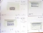 1849-1992, Lot de France monté sur des anciennes plaquettes