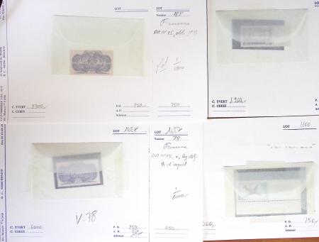 1849-1992, Lot de France monté sur des anciennes plaquettes