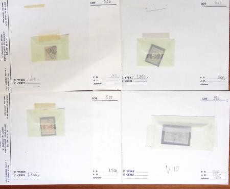 1849-1992, Lot de France monté sur des anciennes plaquettes