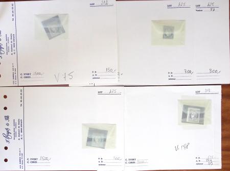1849-1992, Lot de France monté sur des anciennes plaquettes