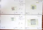 1849-1992, Lot de France monté sur des anciennes plaquettes
