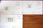1849-1992, Lot de France monté sur des anciennes plaquettes