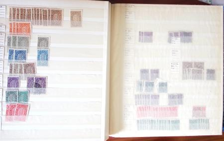 1880-1980 Fine mint and used stock in 15 large MOC stockbooks,