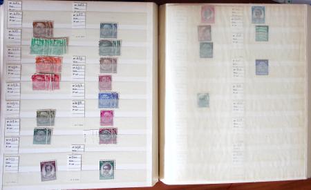 1880-1980 Fine mint and used stock in 15 large MOC stockbooks,