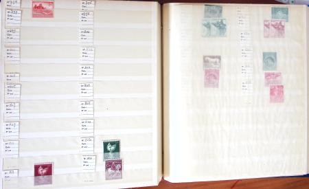 1880-1980 Fine mint and used stock in 15 large MOC stockbooks,