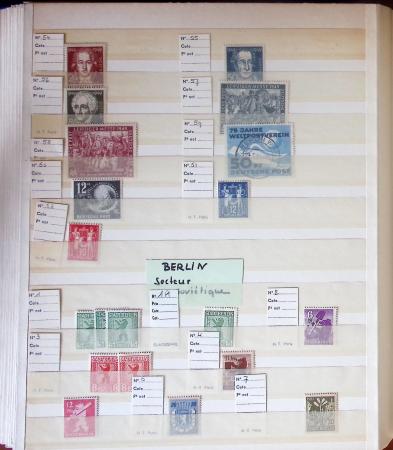 1880-1980 Fine mint and used stock in 15 large MOC stockbooks,