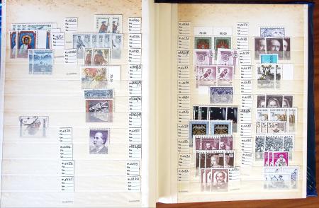 1880-1980 Fine mint and used stock in 15 large MOC stockbooks,