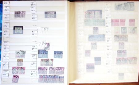 1880-1980 Fine mint and used stock in 15 large MOC stockbooks,