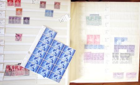 1880-1980 Fine mint and used stock in 15 large MOC stockbooks,