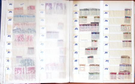 1880-1980 Fine mint and used stock in 15 large MOC stockbooks,