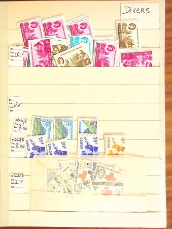 1880-1980 Fine mint and used stock in 15 large MOC stockbooks,