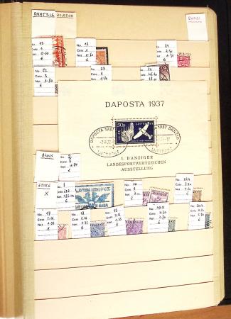 1841-1975, Solide stock d'Europe classé par numéros