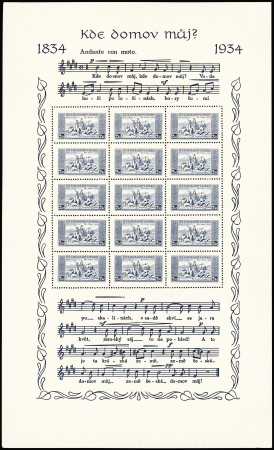 BLOCS ET FEUILLETS N°1 et 2 Hymne national, neuf sans