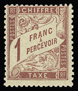 N°39 1f rose sur paille, neuf **, TTB. Signé Calves